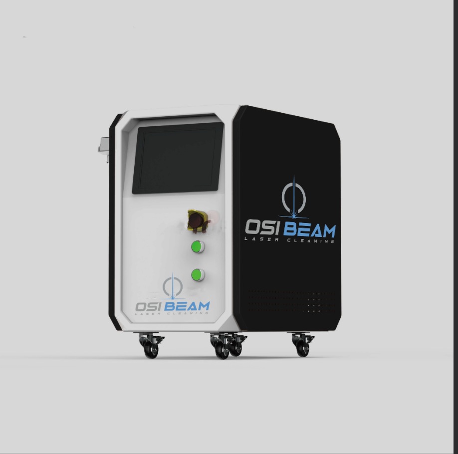 OSI BEAM ipari lézeres tisztítógép elölnézetből